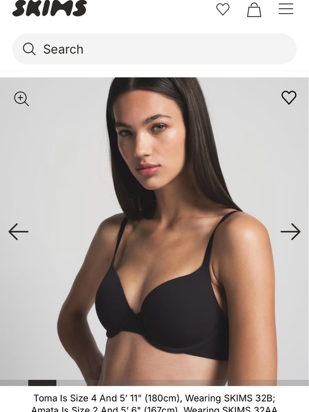 SKIMS Fits Everybody T-Shirt Bra 34C